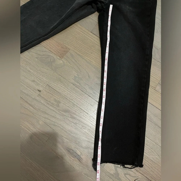 BDG Urban Outfitters Color Block Black Jeans. Raw Hem. Size 26 - Picture 8 of 8